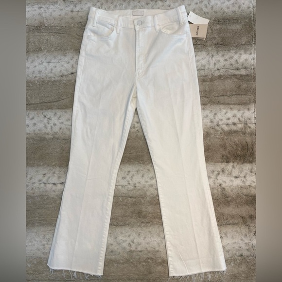 MOTHER The Hustler High Waist Fray Hem Ankle Color:Fairest Of Them All - Picture 4 of 15